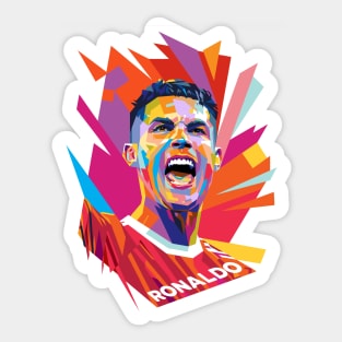 Cristiano Ronaldo 7 Pop Art #2 Sticker